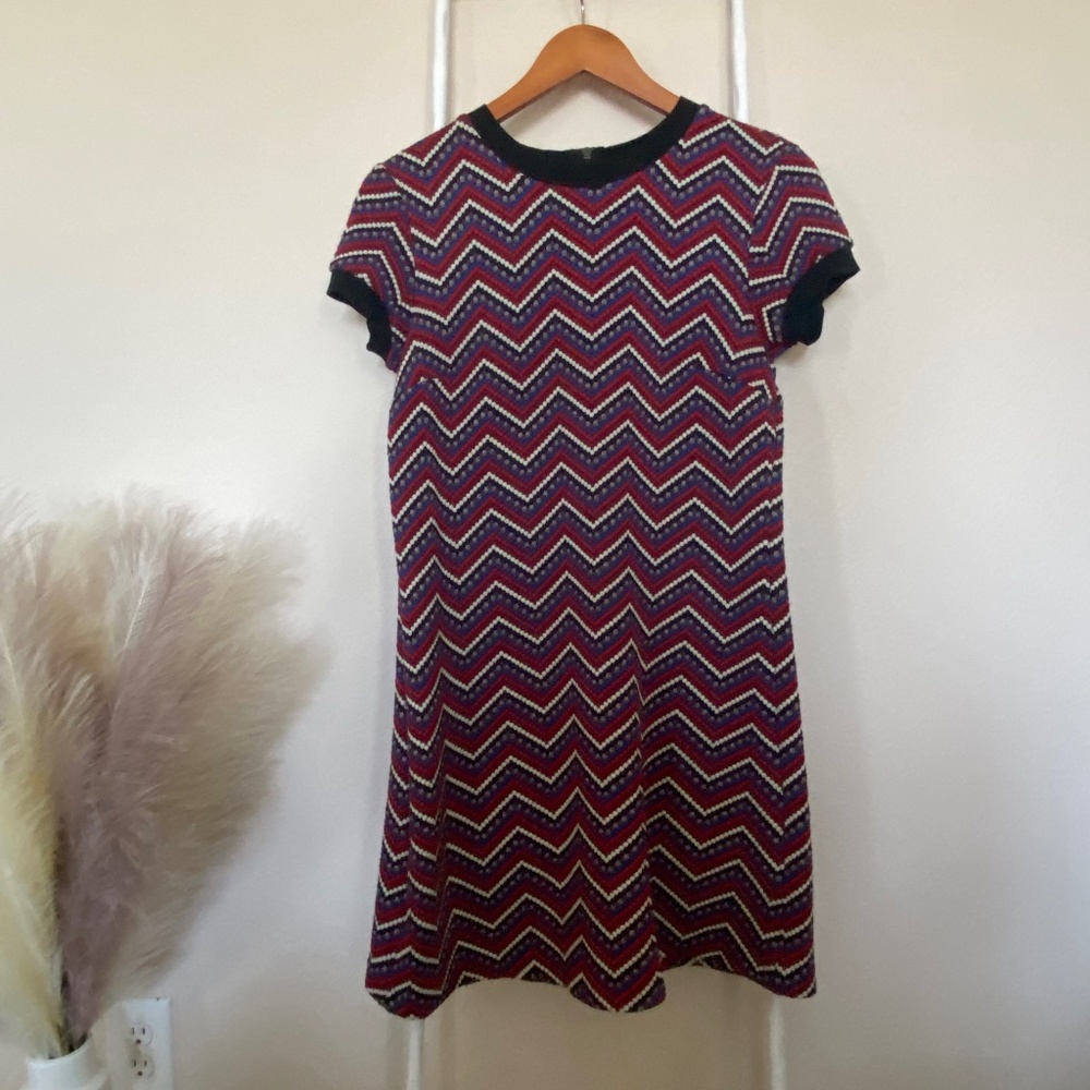 Zara Chevron Mini Dress XL